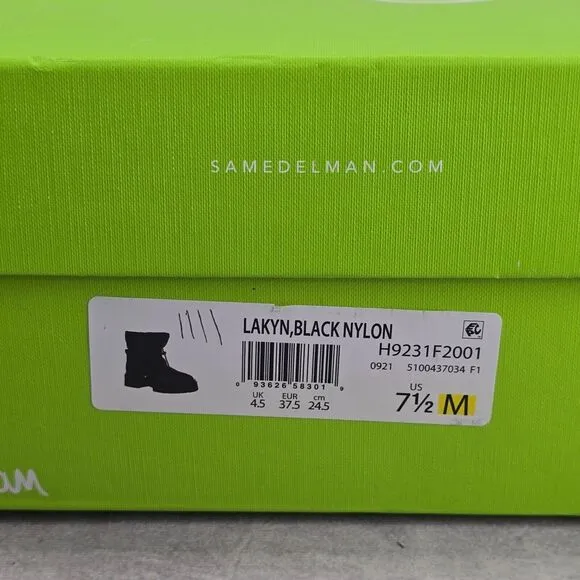 Sam Edelman‎ Lakyn Puffer Boots Black Women's 7.5 M
