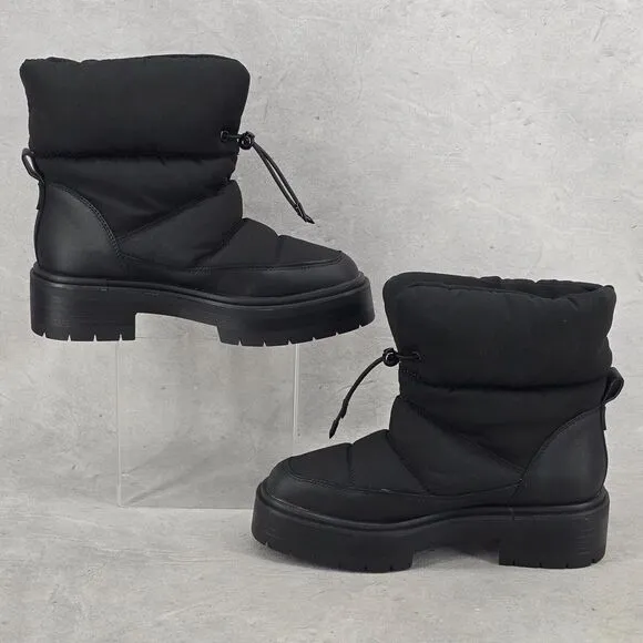 Sam Edelman‎ Lakyn Puffer Boots Black Women's 7.5 M