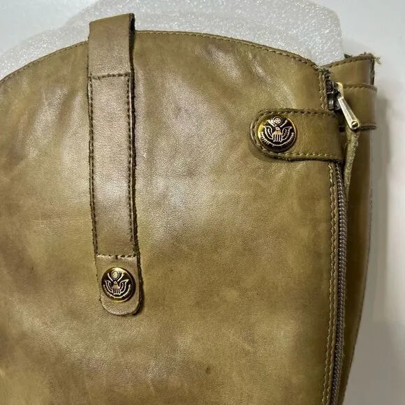 Sam Edelman Penny Leather Riding Boot Tall Taupe Tan Brown