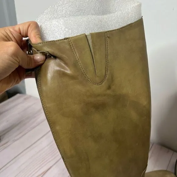 Sam Edelman Penny Leather Riding Boot Tall Taupe Tan Brown