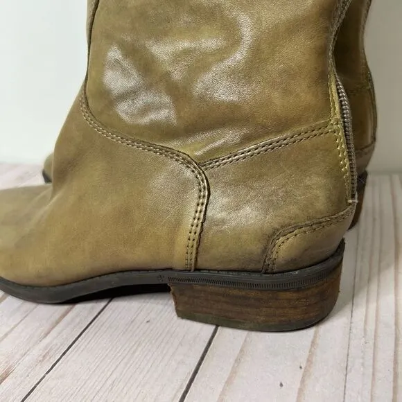 Sam Edelman Penny Leather Riding Boot Tall Taupe Tan Brown