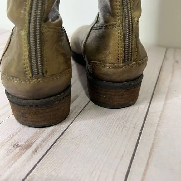 Sam Edelman Penny Leather Riding Boot Tall Taupe Tan Brown