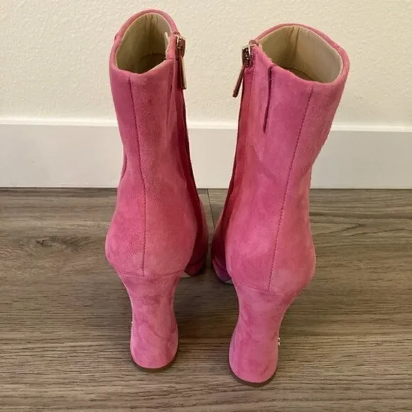 Sam Edelman Pink Jaye Ankle Boots Size 7.5 NEW