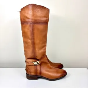 Sam Edelman Priscilla Tall Boots in Cognac Size 7W