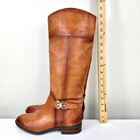 Sam Edelman Priscilla Tall Boots in Cognac Size 7W