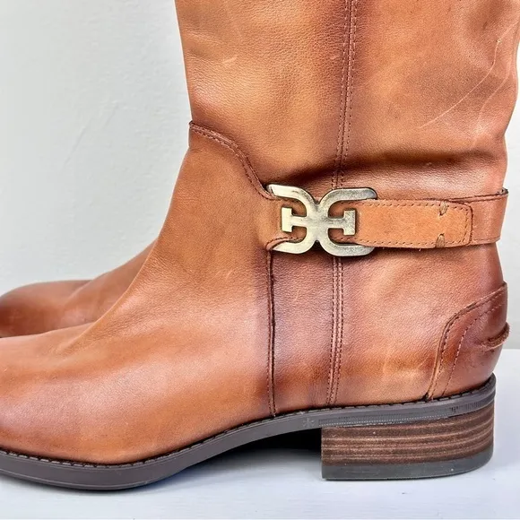 Sam Edelman Priscilla Tall Boots in Cognac Size 7W