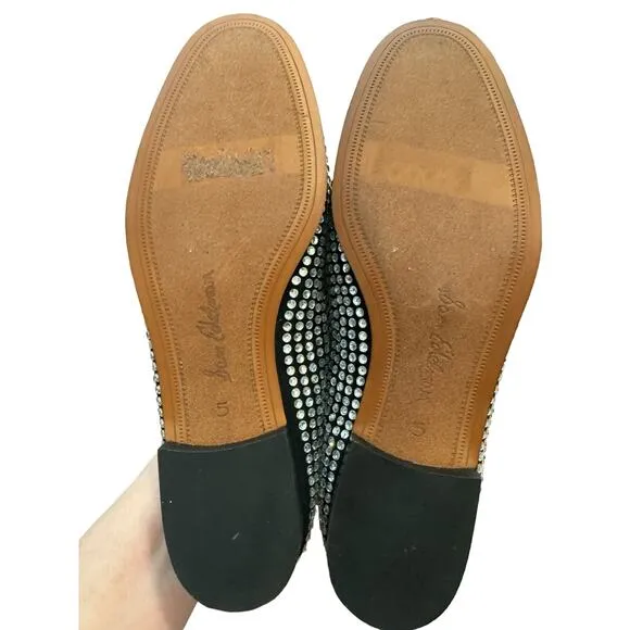 Sam Edelman Slip On Diamond Studded Loraine Horse bit Loafers 5 GLAM Classy