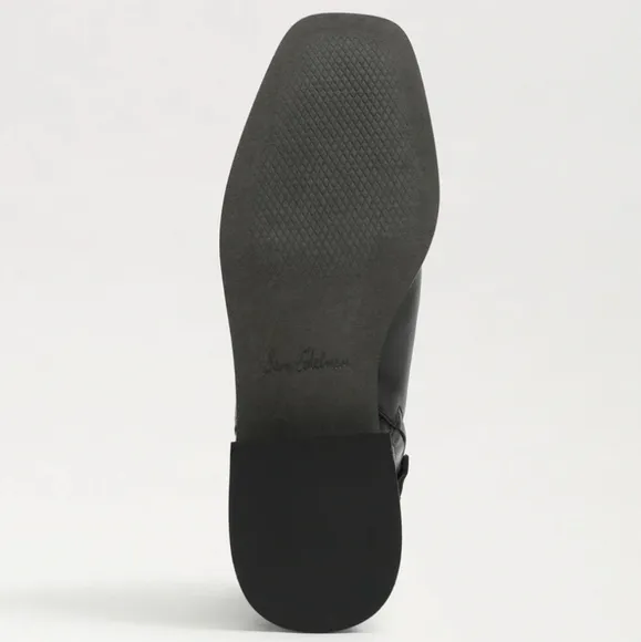Sam Edelman Thatcher Black Leather Ankle Boots