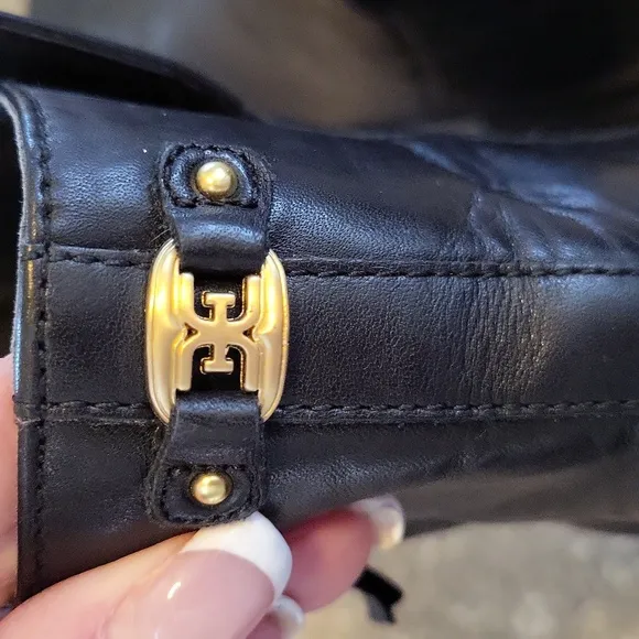 Sam Edelman Thatcher Black Leather Ankle Boots