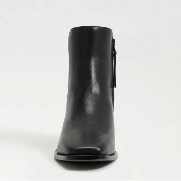 Sam Edelman Thatcher Black Leather Ankle Boots