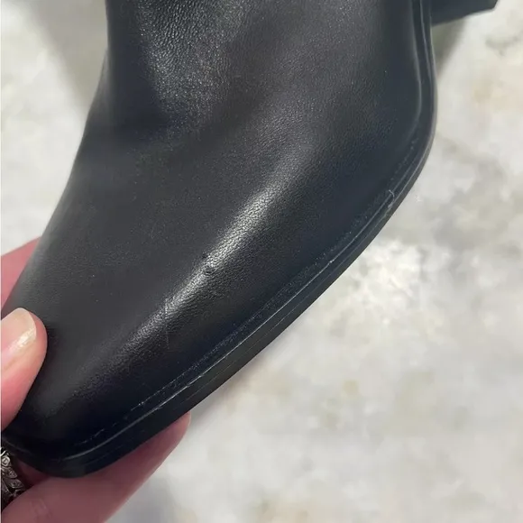 Sam Edelman Wade Boots 10 M Athletic Fit Tall Black Leather Riding Boots-NEW