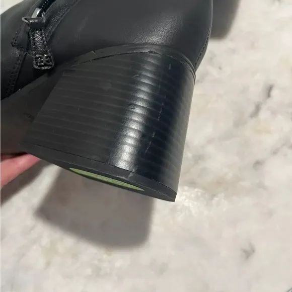 Sam Edelman Wade Boots 10 M Athletic Fit Tall Black Leather Riding Boots-NEW