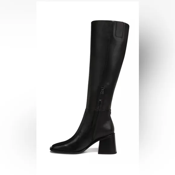 Sam Edelman Wade Boots 10 M Athletic Fit Tall Black Leather Riding Boots-NEW