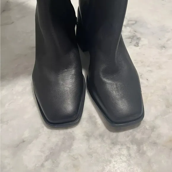 Sam Edelman Wade Boots 10 M Athletic Fit Tall Black Leather Riding Boots-NEW