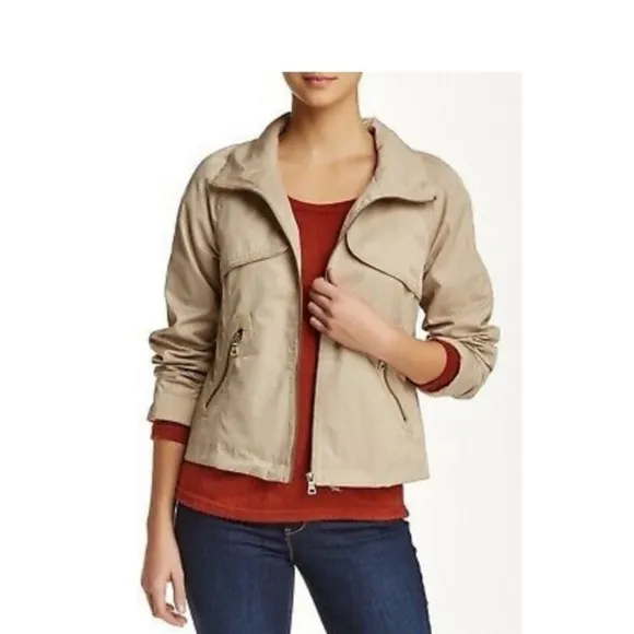 SAM EDELMAN x REVOLVE Tan Khaki Bomber Jacket, Size Medium