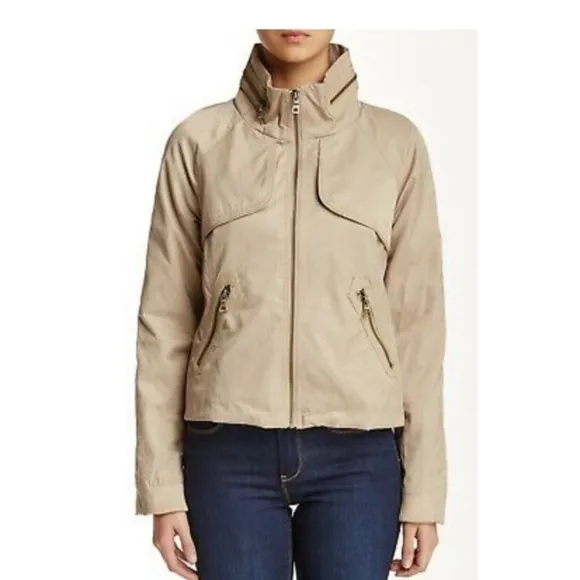 SAM EDELMAN x REVOLVE Tan Khaki Bomber Jacket, Size Medium
