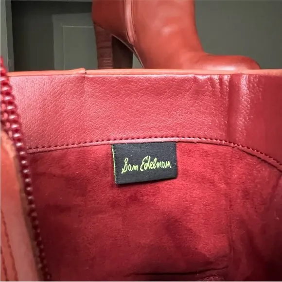 Sam Eldelman size 10, Reyes leather boots Rusty Red