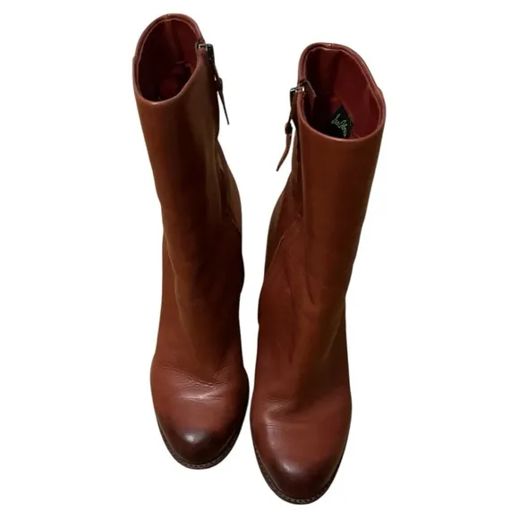 Sam Eldelman size 10, Reyes leather boots Rusty Red