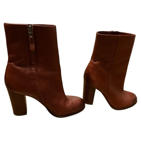 Sam Eldelman size 10, Reyes leather boots Rusty Red