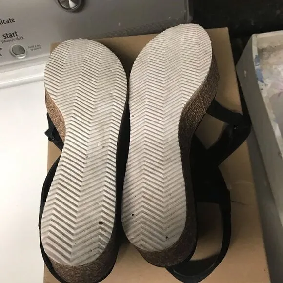 Sanctuary sandals worn once black
