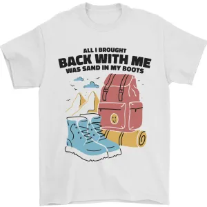 Sand In Boots Funny Hiking Travelling Camping Mens T-Shirt 100% Cotton