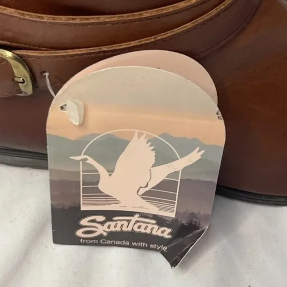 Santana Canada Tall Boots Womens Size 6.5M Brown Leather Brown Pull on NWT