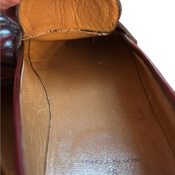 Santoni - Burgundy/Cordovan Tassel Loafers - Size 9 - Made in Italy