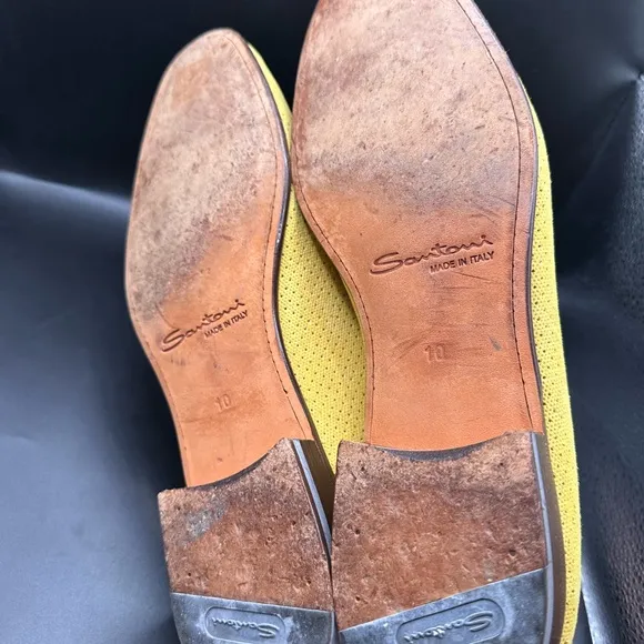 Santoni Tan Venetian Loafers