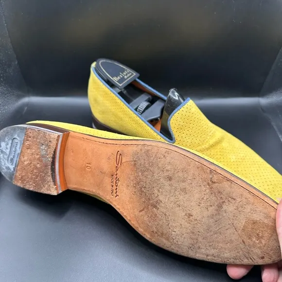 Santoni Tan Venetian Loafers