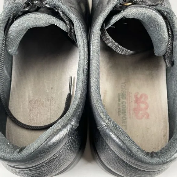 SAS Bout Time Men’s Size 12.5 M Black Leather Oxford Dress Shoes Comfort EUC