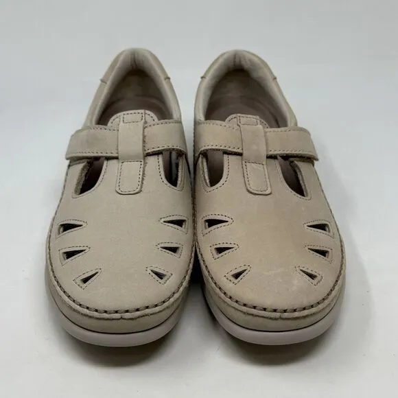 SAS Roamer Shoes Womens 7 M Tan Brown Leather Mary Jane Strap Comfort