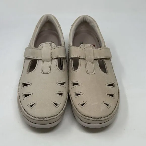 SAS Roamer Shoes Womens 7 M Tan Brown Leather Mary Jane Strap Comfort