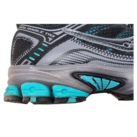 SAUCONY Grid Ramble TR3 Blk/Gry/Teal Womens Comfort Shoes Size 8
