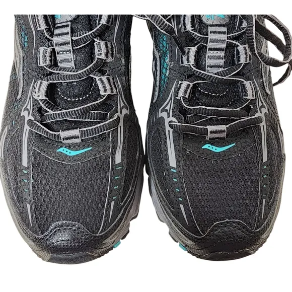 SAUCONY Grid Ramble TR3 Blk/Gry/Teal Womens Comfort Shoes Size 8