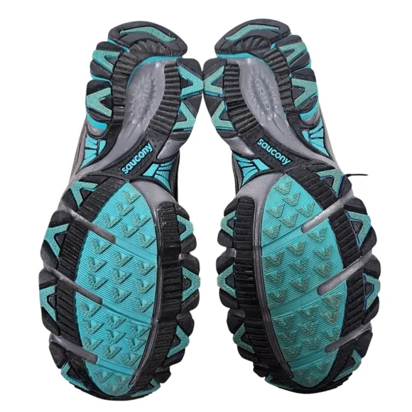 SAUCONY Grid Ramble TR3 Blk/Gry/Teal Womens Comfort Shoes Size 8