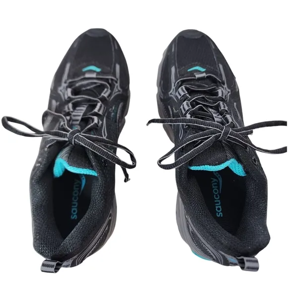 SAUCONY Grid Ramble TR3 Blk/Gry/Teal Womens Comfort Shoes Size 8
