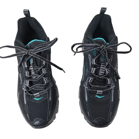 SAUCONY Grid Ramble TR3 Blk/Gry/Teal Womens Comfort Shoes Size 8
