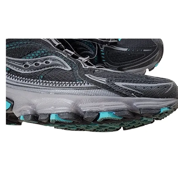 SAUCONY Grid Ramble TR3 Blk/Gry/Teal Womens Comfort Shoes Size 8
