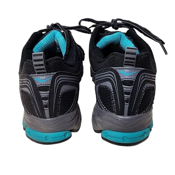 SAUCONY Grid Ramble TR3 Blk/Gry/Teal Womens Comfort Shoes Size 8