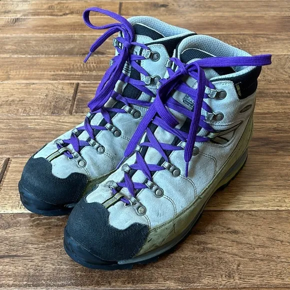 Scarpa Mustang Lady GTX Hiking Trekking Backpacking Boots Ice / Green Size 8.5