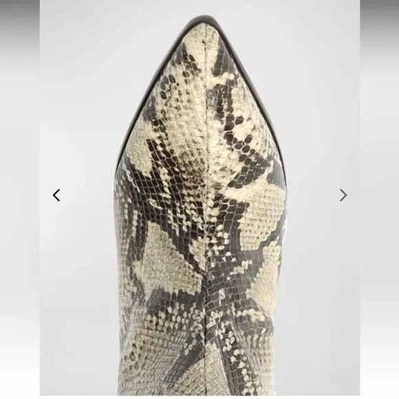 Schutz Analeah Snake-Print Leather Tall Boots in Size 8