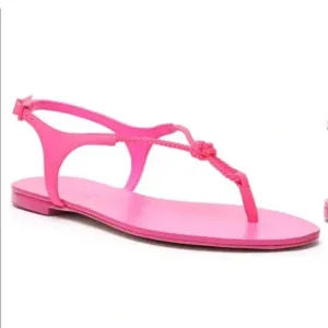 Schutz hot pink leather sandals