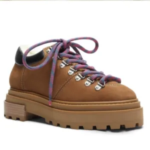 Schutz Lucille lace up combat ankle boots size 8.5 weatherproof