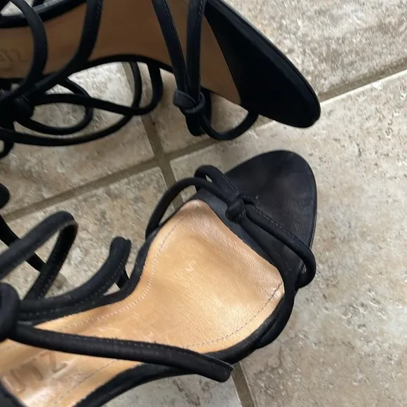 SCHUTZ Nadira Sandals Black Suede