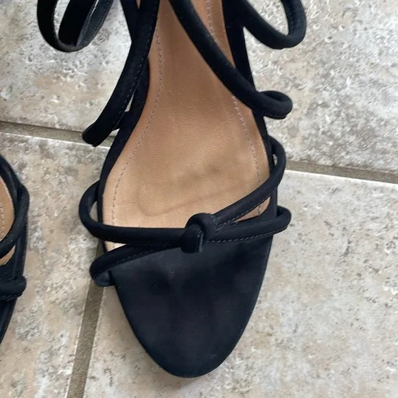 SCHUTZ Nadira Sandals Black Suede