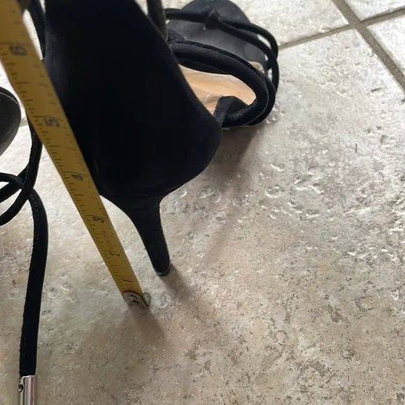 SCHUTZ Nadira Sandals Black Suede