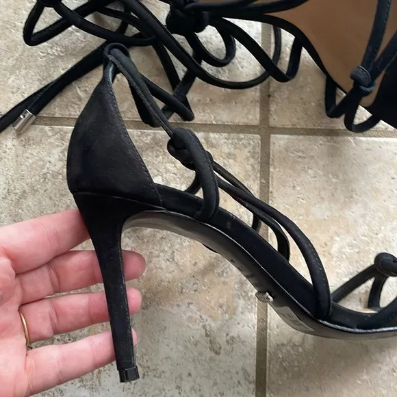 SCHUTZ Nadira Sandals Black Suede