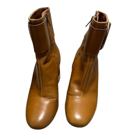 SEE BY CHLOÉ Hopper Leather Ankle Boots Brown size 35 US 5 by Chloe size chart