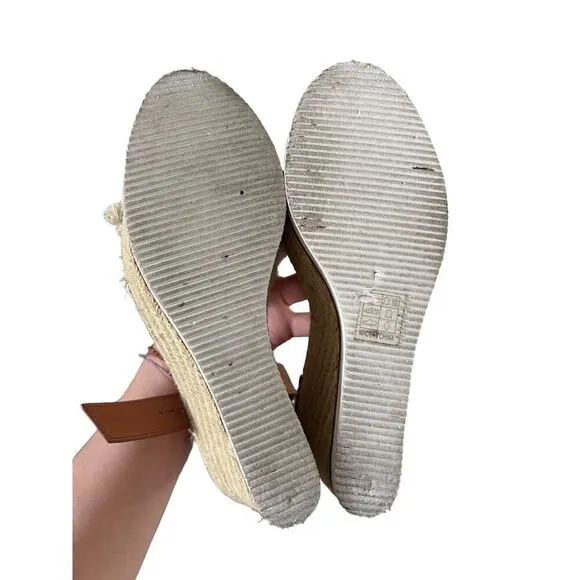 See by Chloe' Glyn Wedge Platform Sandals Fringed Size 9