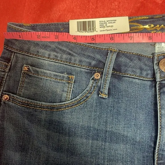 Seven 7 jeans straight crop size 10